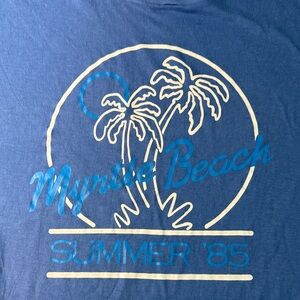 Myrtle Beach Summer '85 Graphic Tee - Blue Vintage, single stitch